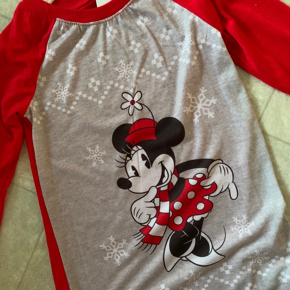 Disney Girl’s Minnie Pajama Top  😴❤️🤍